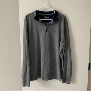 Vineyard Vines Half Zip Sweatshirt Gray Men’s Large
